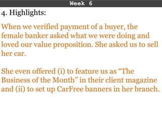 Carfree.co Customer development