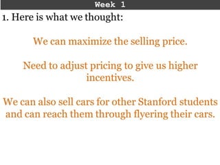 Carfree.co Customer development