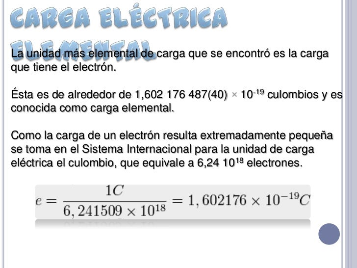 Carga eléctrica