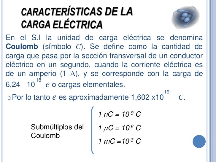 Carga eléctrica y ley de coulomb Carga eléctrica y ley de coulomb
