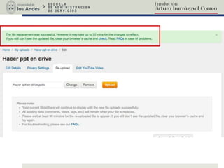 Cargar presentaciones en Slideshare
