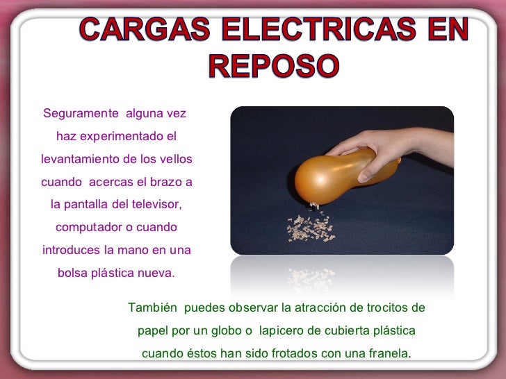 CARGAS ELECTRICAS EN REPOSO