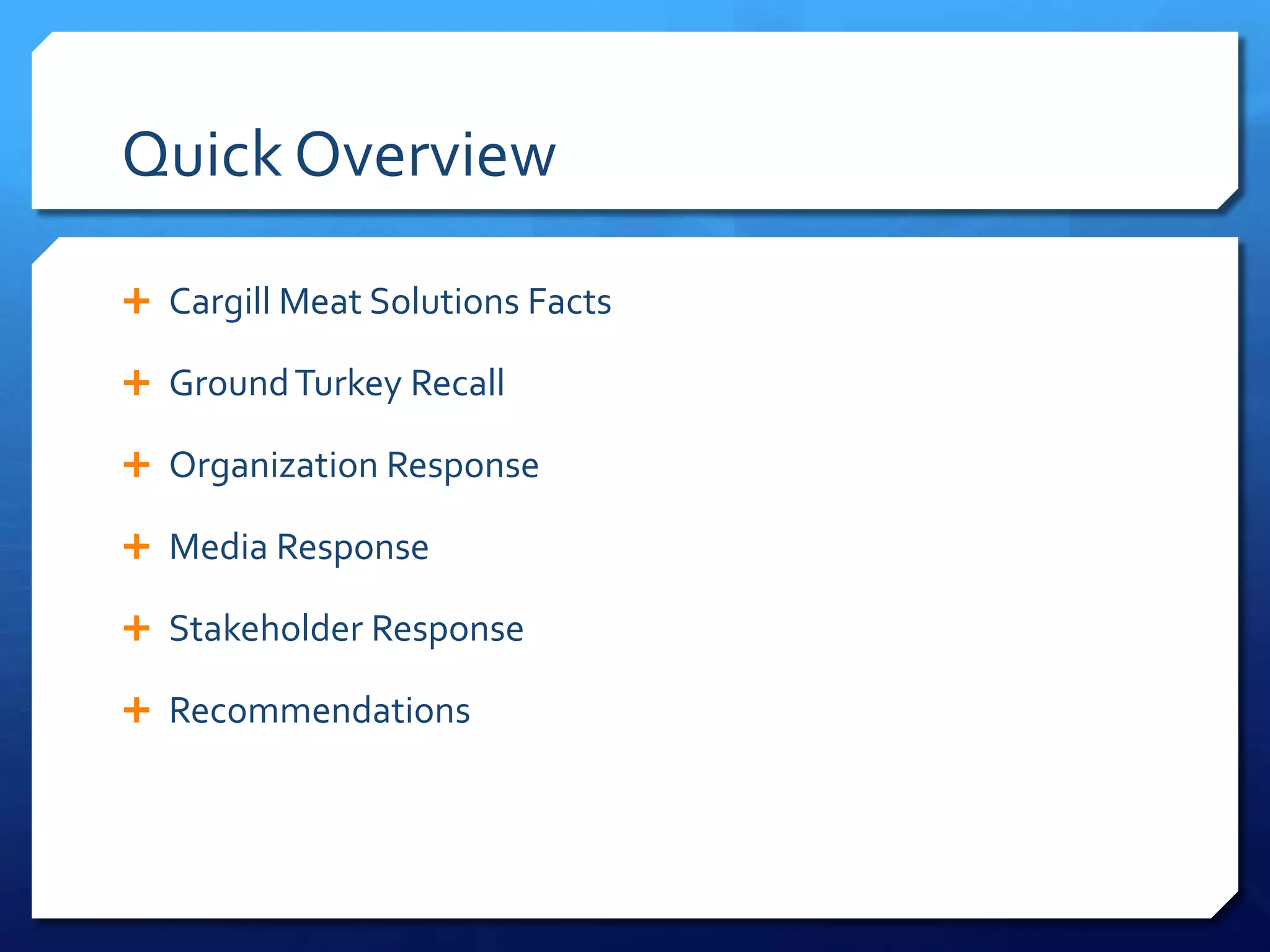 Cargill meat solutions presentation PPTX