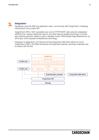 CargoChain Brochure - Technology | PDF