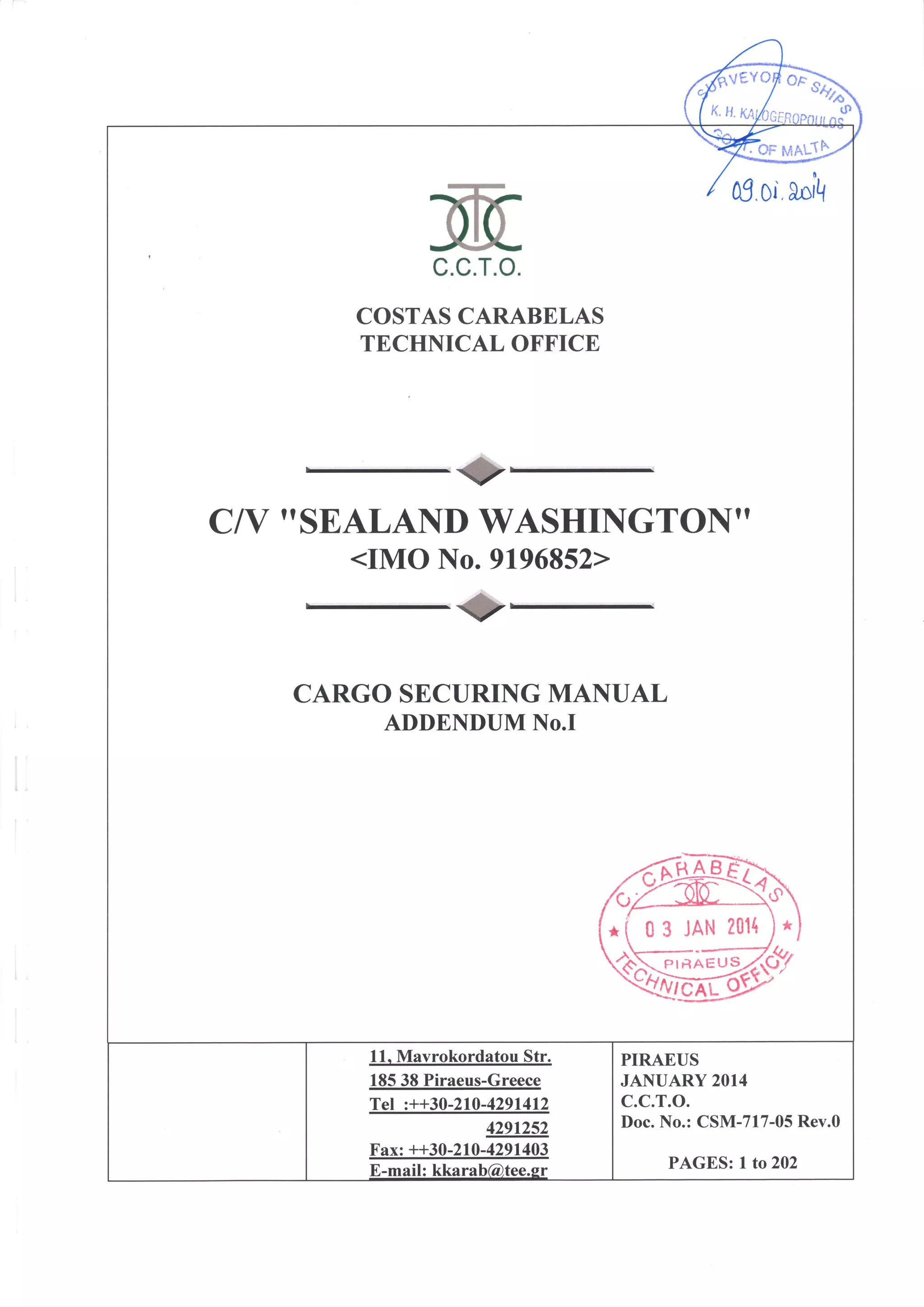Cargo securing manual cv65 | PDF