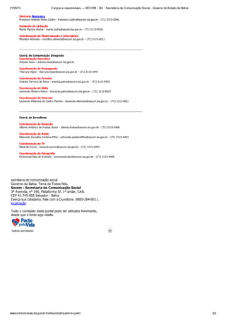 Cargos e responsáveis — .ascom