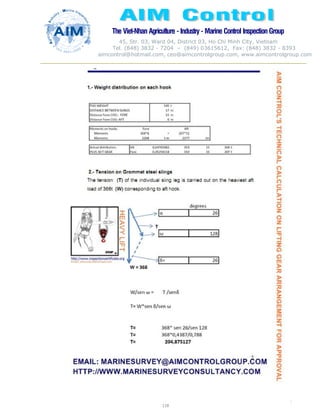 The Viet-Nhan Agriculture - Industry - MarineControl InspectionGroup
45, Str. 03, Ward 04, District 03, Ho Chi Minh City, Vietnam
Tel. (848) 3832 - 7204 – (849) 03615612, Fax: (848) 3832 - 8393
aimcontrol@hotmail.com, ceo@aimcontrolgroup.com, www.aimcontrolgroup.com
118
118
 