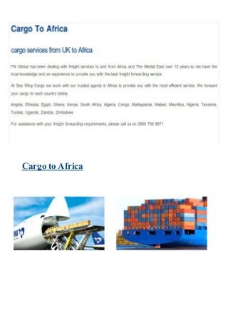 Cargo to Africa
 