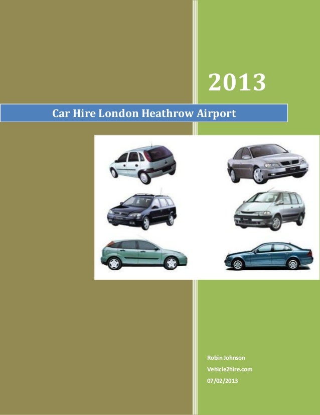 Car Hire London Heathrow Airport