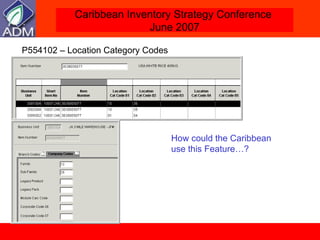 P554102 – Location Category Codes How could the Caribbean use this Feature…? 
