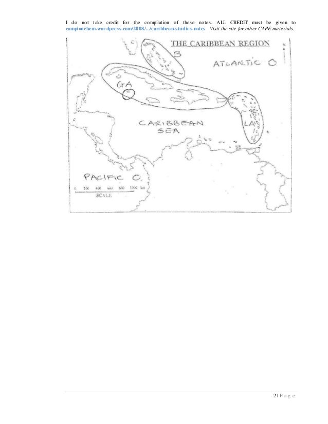 caribbean studies notes