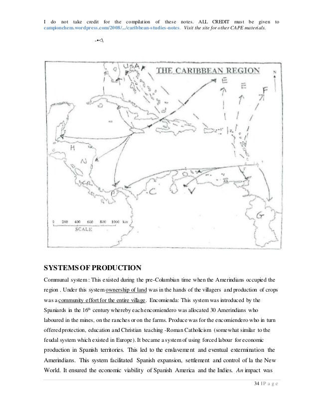 caribbean studies notes