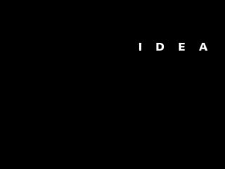 I   D   E   A
 
