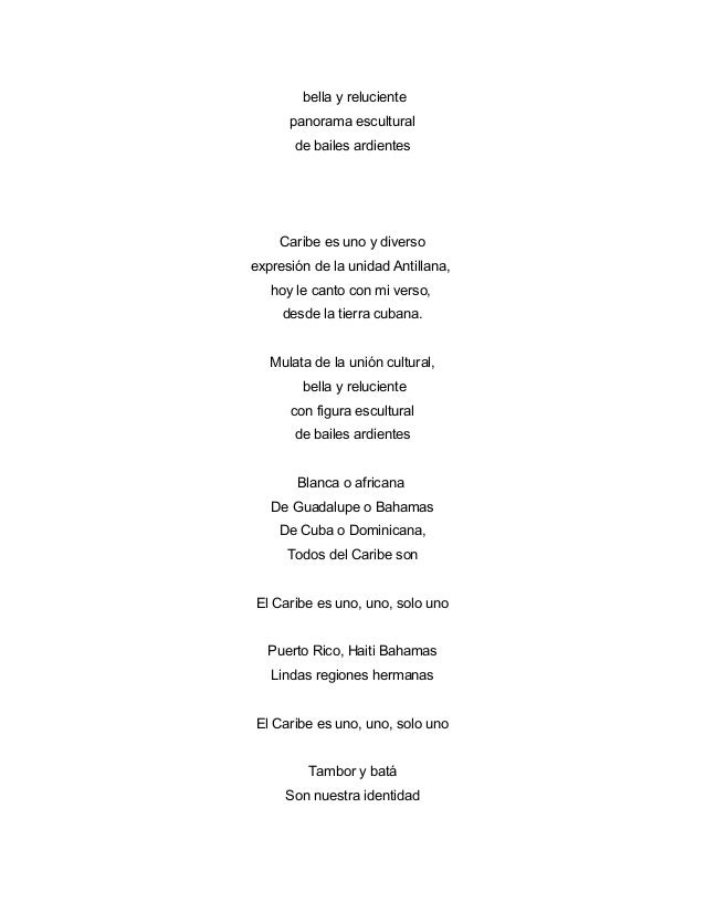 Caribe musical cancion