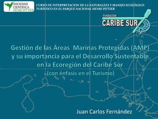 Juan Carlos Fernández
CURSO DE INTERPRETACION DE LA NATURALEZA Y MANEJO ECOLÓGICO-
TURÍSTICO EN EL PARQUE NACIONAL HENRI PITTIER
 