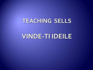 TEACHING  SELLSVINDE-TI IDEILE