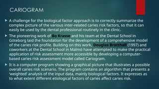 Carius Genomic Testing caries activity test for caries detection | PPTX