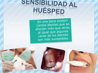  Tiene poca afinidad por la superficie del diente, pero tiene gran actividad en la dentina.