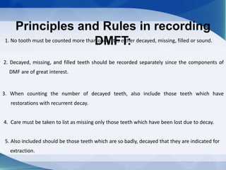 Caries indices | PPTX