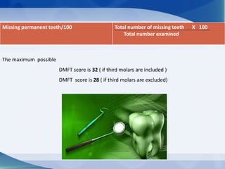 Caries indices | PPTX