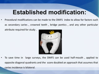 Caries indices | PPTX