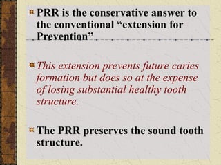 Prr Tooth prevention of dental caries -- Dr Chetan P.ppt