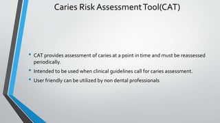 Caries risk assesment | PPTX