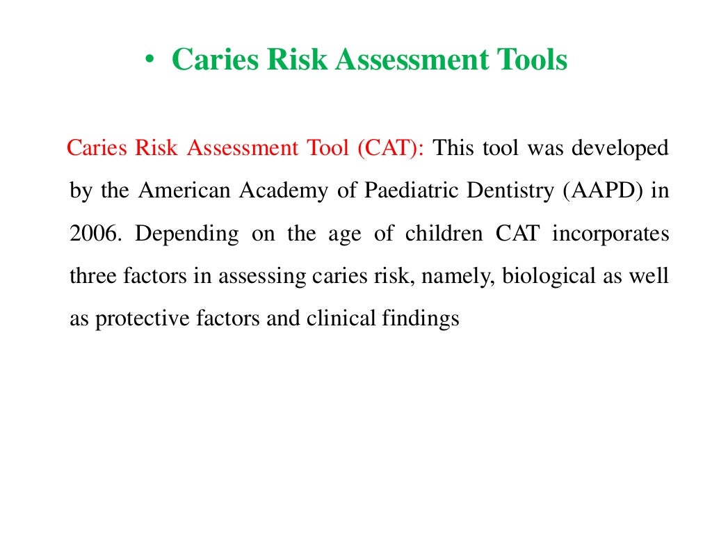 Caries risk assessment ppt