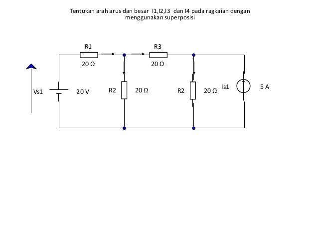 Carilah besar dan arah arus (i1,i2,i3)