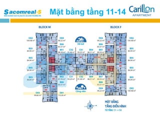 Mặt bằng tầng 11-14
 