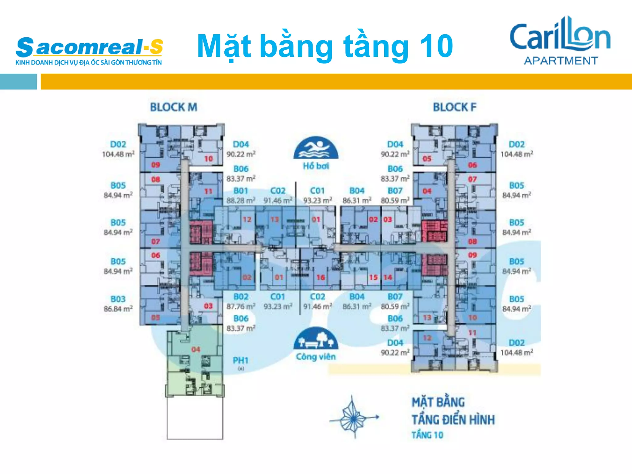 Mặt bằng tầng 10
 