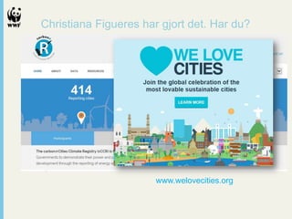Christiana Figueres har gjort det. Har du?

www.welovecities.org

 