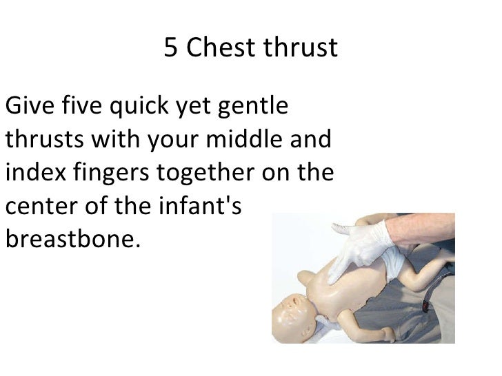 Caring For A Conscious Choking Infant