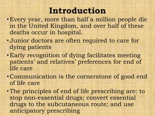Caring for a dying patient | PPTX