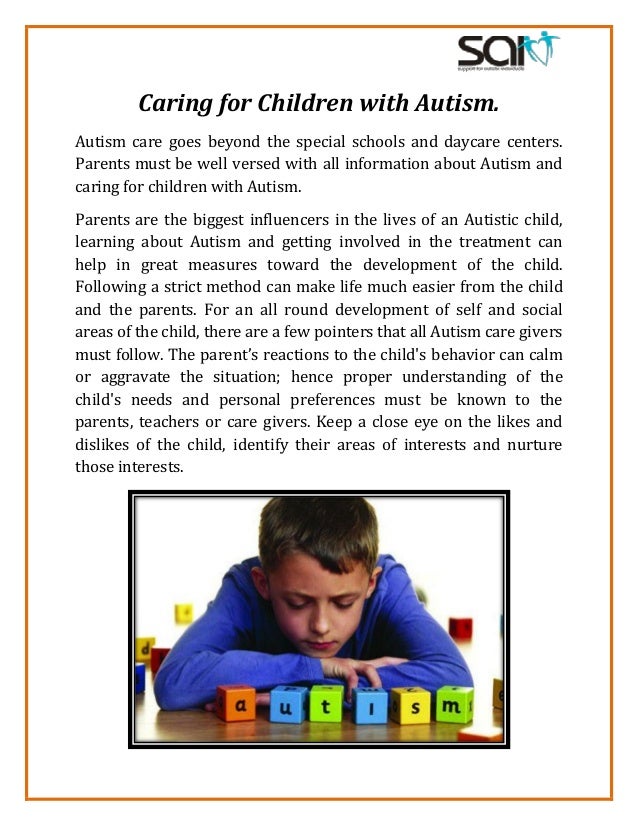Caring for Children with Autism.