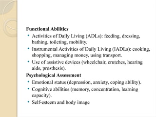 CARING FOR DISABLED .comprehensive care for disability | PPTX