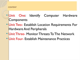 Comprehensive Guide to Computer Hardware and Network Maintenance | PPTX