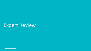 Expert Review
 