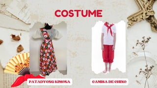 COSTUME
PATADYONG KIMONA CAMISA DE CHINO
 