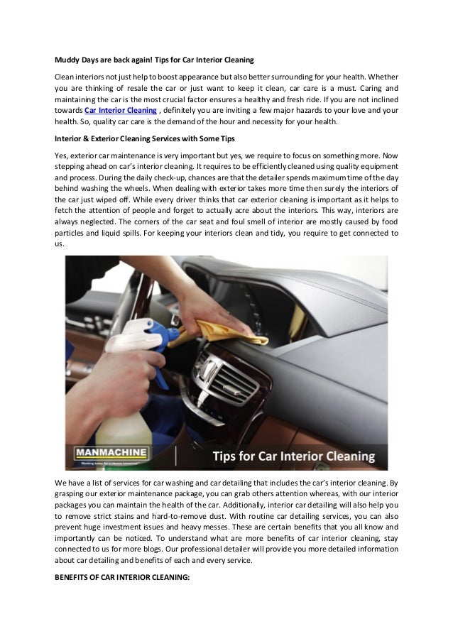 Why Should You Clean Your Car Exterior And Interior