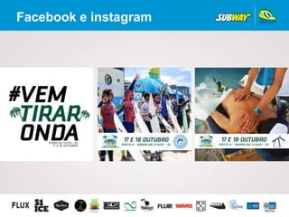 Facebook e instagram
 