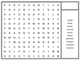 permainan bahasa - cari perkataan
