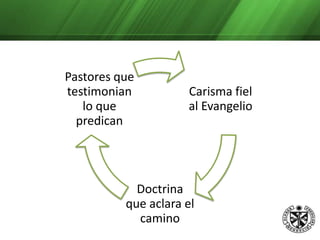 Carisma, doctrina y pastoreo