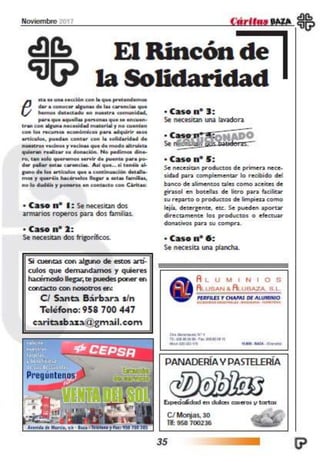 Cáritas noviembre 17
