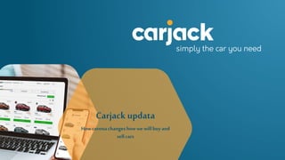 Carjack updata
Howcoronachangeshowwe willbuy and
sellcars
 
