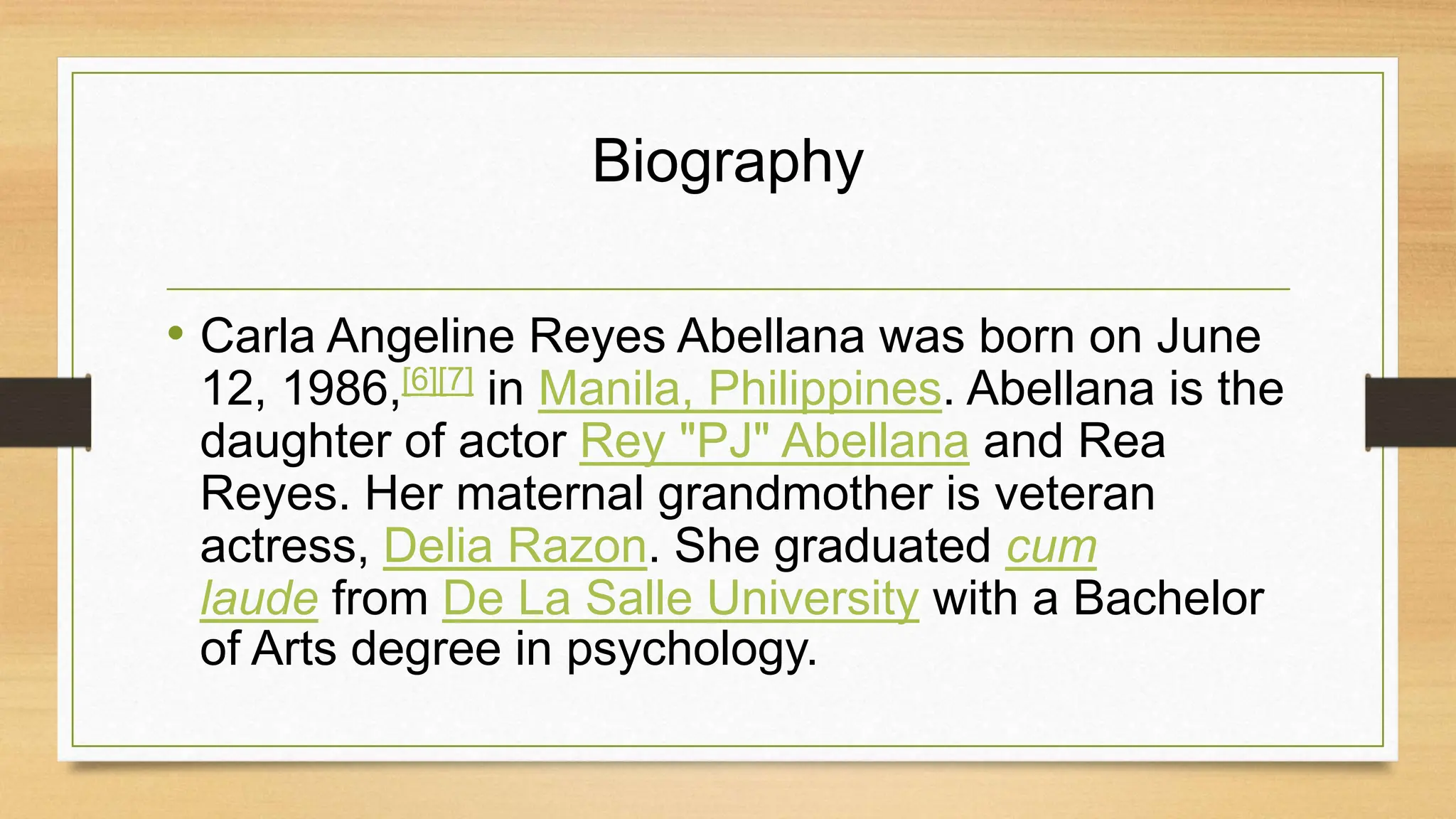 Carla Abellana Biography, Early life, Career, Film.pptx