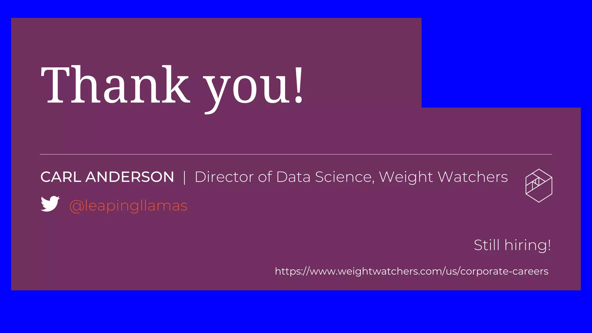 Thank you!
https://www.weightwatchers.com/us/corporate-careers
 