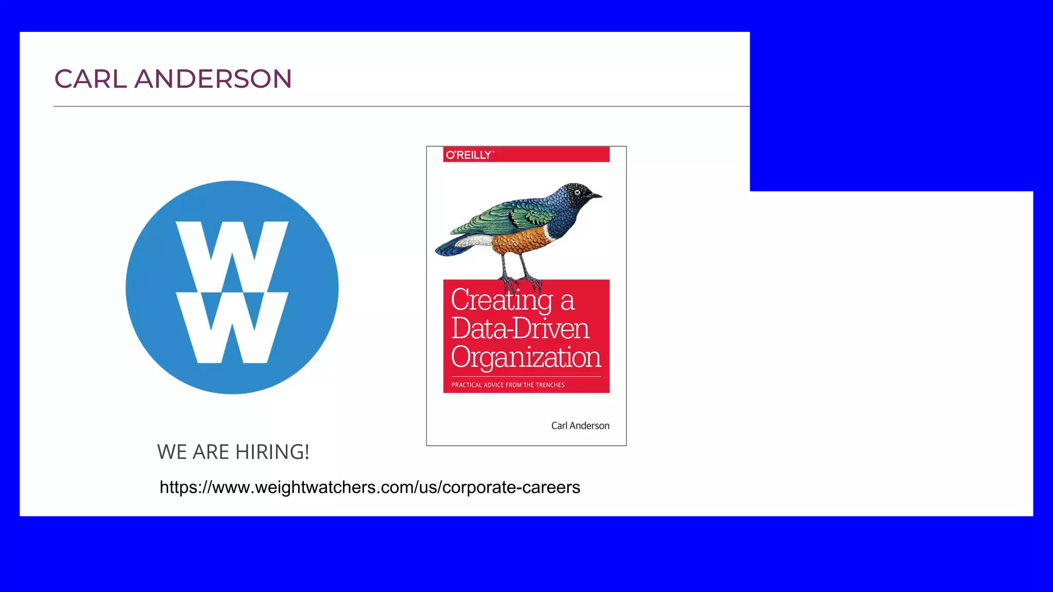 WE ARE HIRING!
https://www.weightwatchers.com/us/corporate-careers
 