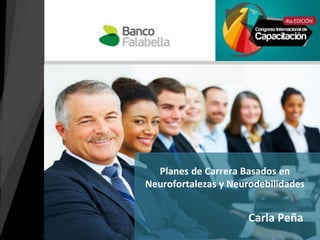 Carla Peña
Planes de Carrera Basados en
Neurofortalezas y Neurodebilidades
 