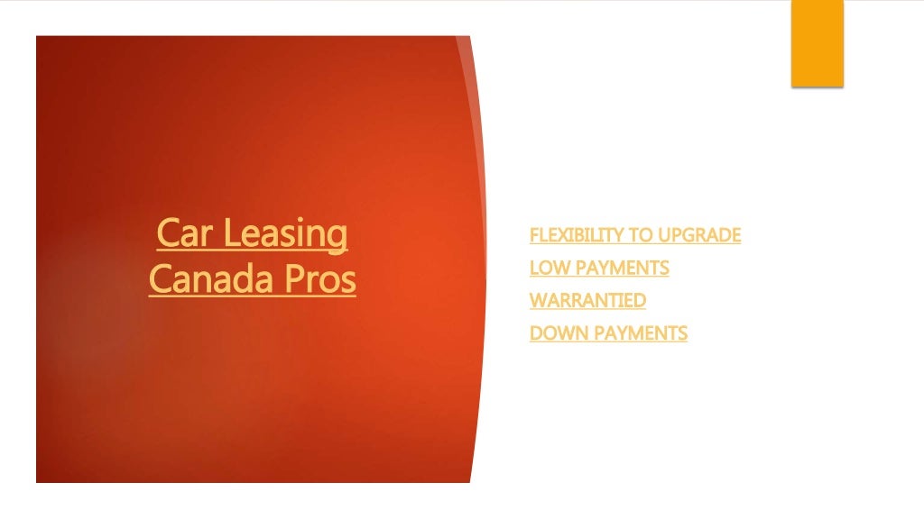 Car lease canada pro & cons